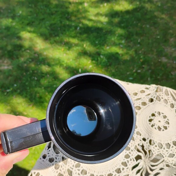 Michelob advertising Thermo-Serv black thermal plastic stein shaped mug Made USA - Picture 3 of 10